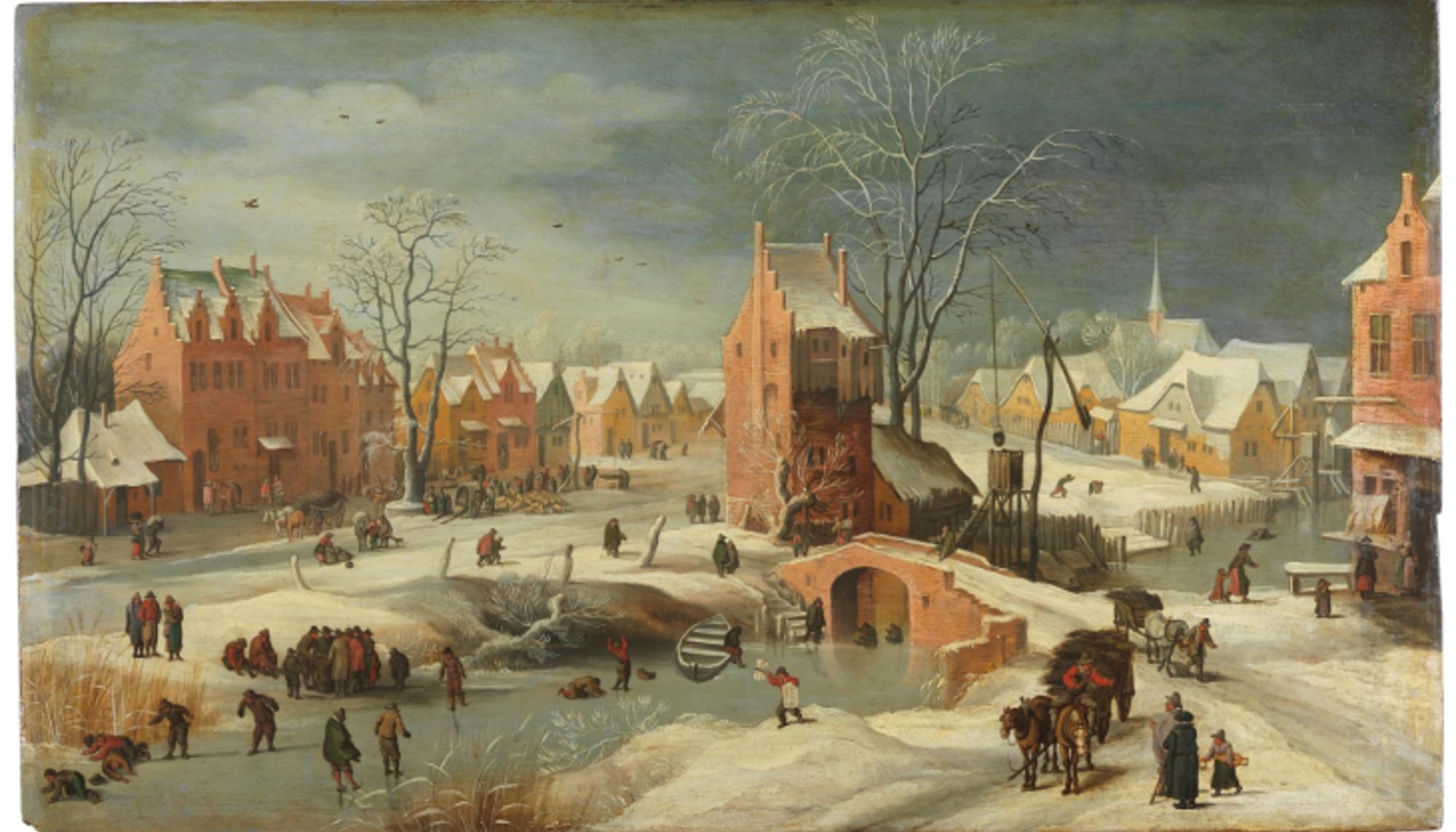 Paisaje nevado por Brueghel el Joven